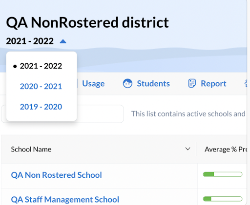 district-school-year-selector